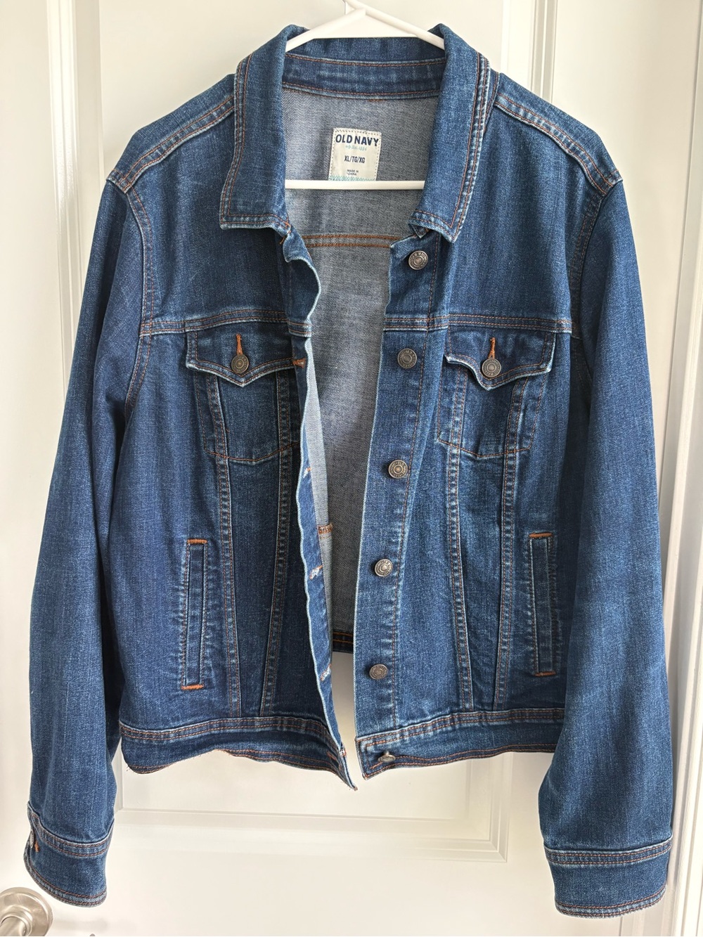 Old Navy Women’s XL Classic Stretch Denim Jean Jacket Medium Wash